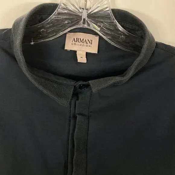 ARMANI Collezioni Polo Shirt M Logo Shortsl Hiddenbtn Stretch Cotton Portugal